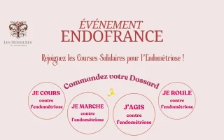 image illustrant l'événement endo france pour les courses solidaires contre l'endométriose avec la possibilité de commander son dossard