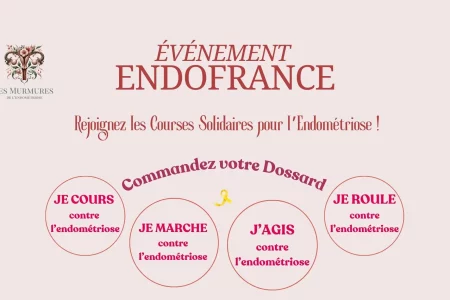 image illustrant l'événement endo france pour les courses solidaires contre l'endométriose avec la possibilité de commander son dossard
